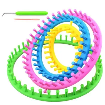 

Plastic Wool Ball Maker Fluff Ball Weaver Needle Knitting Wool Tool Set Needlework Yarn Craft Knitting Looms Rings