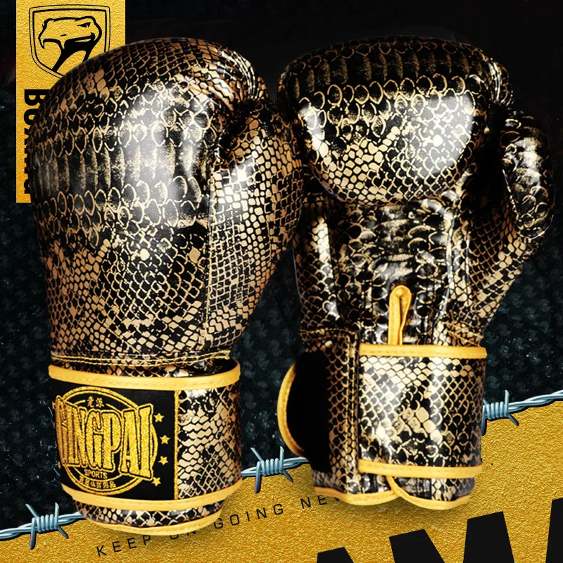 GINGPAI Боксерские перчатки для мужчин карате Муай Тай Guantes De Boxeo Free Fighting MMA Sanda