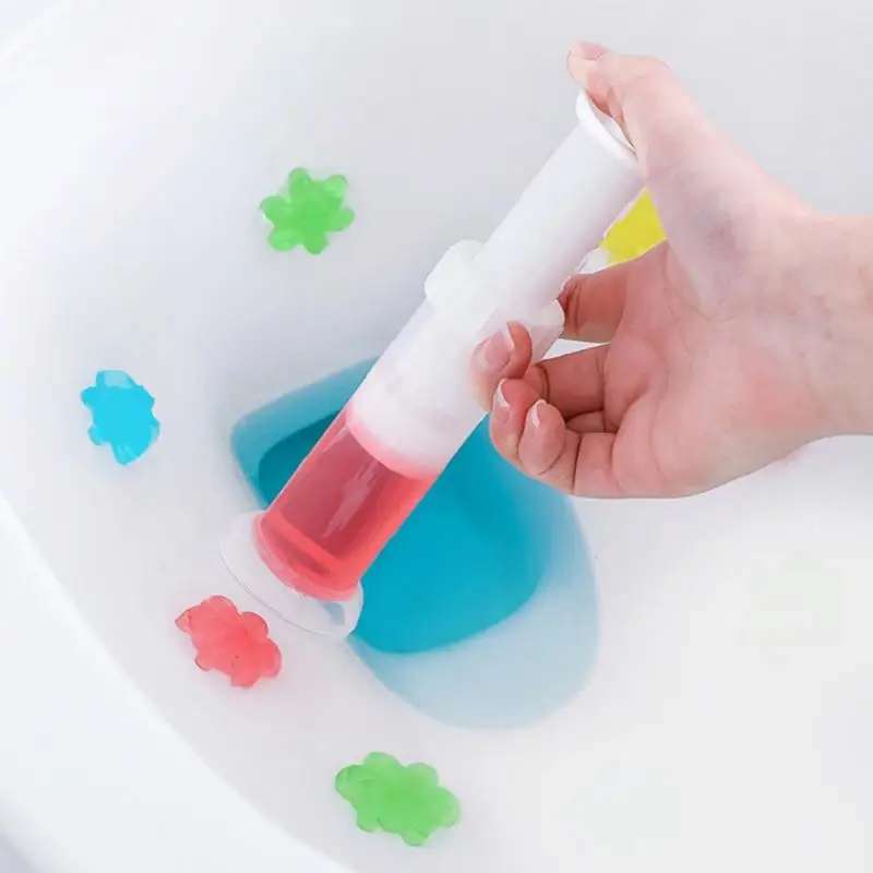 toilet Cleaner Gel Plastic Flower Gel Needle Cleaner Fragrance Toilet Deodorant Bathroom Toilet Cleaning Tool