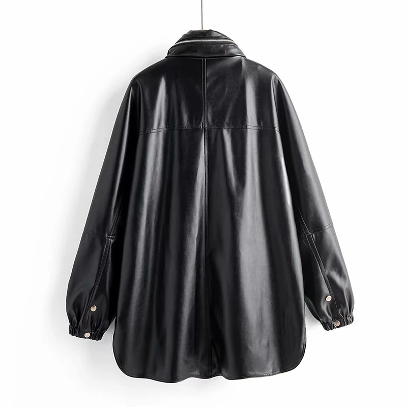 Большие размеры с капюшоном байкерская куртка Осенняя кожаная куртка для женщин уличная куртка женская PU гладкая мотоциклетная куртка зимняя куртка