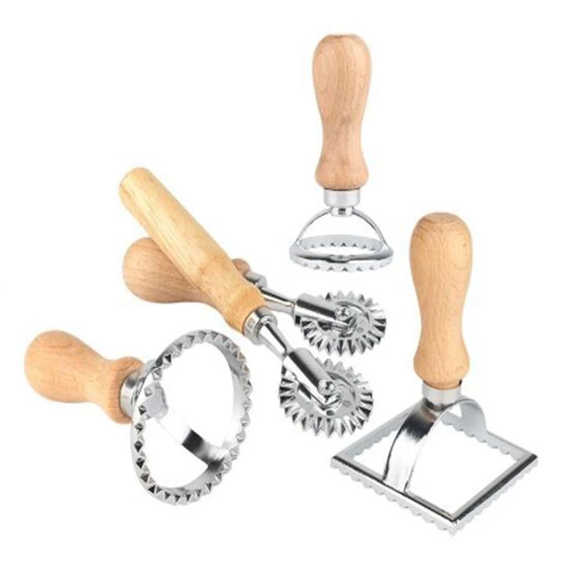 

5Pcs/Bag Side Flower Biscuit Mold for Baking Pasta Cake Snack Baking Tools Hand-Cutting Embossed Dumpling Embossing Machine