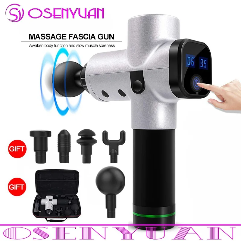 

2020 Muscle Massage Gun Deep Tissue Massager Therapy Gun Exercising Muscle Pain Relief Body Shaping