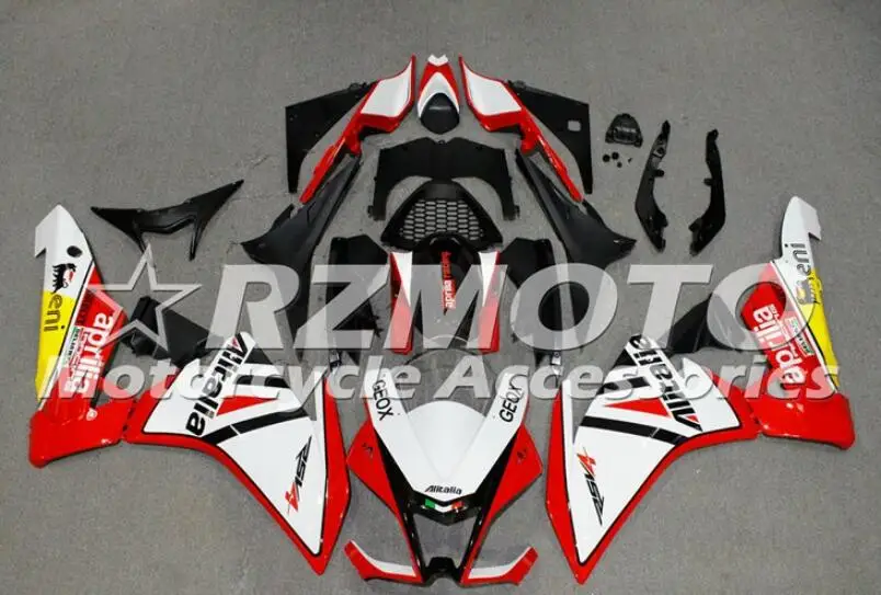 Литьевая Форма ABS Обтекатели комплект подходит для Aprilia RSV4 1000 2009- 09 10 11 12 13 14 на заказ красный белый