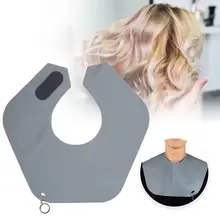 Силиконовая стрижка шеи Шаль Обертывание Парикмахерская окрашивание волос окрашивание шеи щит(серый