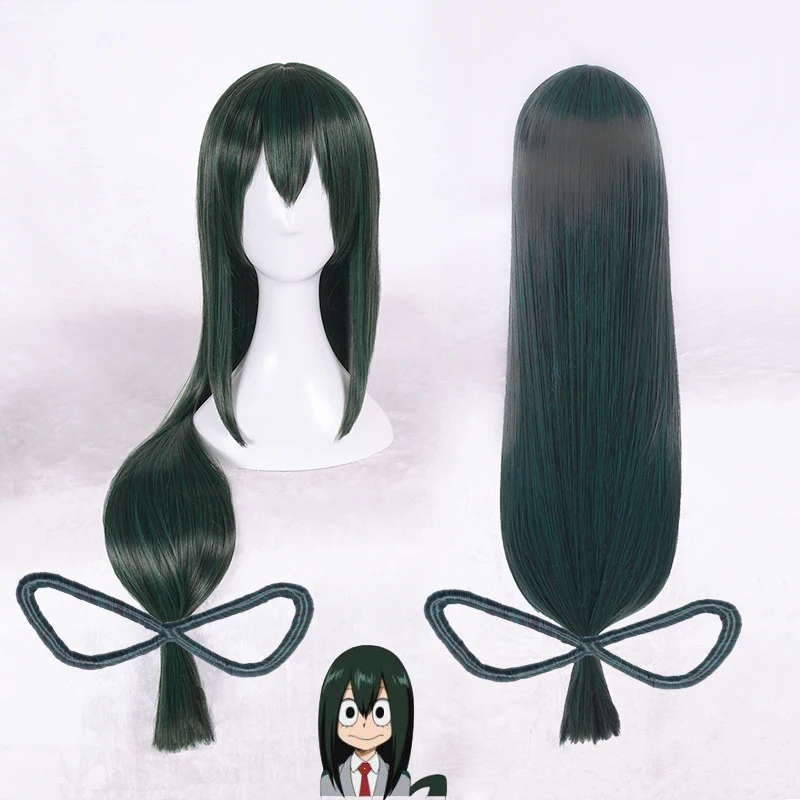 Cosplay&ware 80cm My Hero Academia Baku No Asui Tsuyu Wig Dark Green Long Straight Cosplay Wigs & Cap -Zentai shop online H3ed7f72ac5534fffba468cd33399fe644.jpg