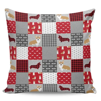

Corgi Pattern Pillow Covers Cases Cover Cushion Pillowcase Square Print
