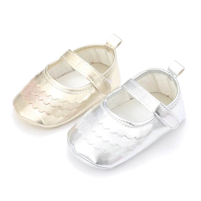 Новинка; обувь для младенцев новорожденных первых шагов из искусственной кожи, яркий уход за кожей лица Демисезонный для маленьких девочек; обувь принцессы; обувь для маленьких детей
