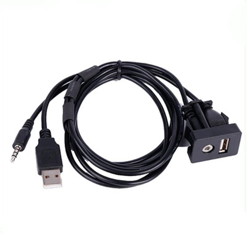 Кабель преобразования аудиосигнала в автомобиле CHIZIYO 1 м 3 5 мм USB AUX разъем для