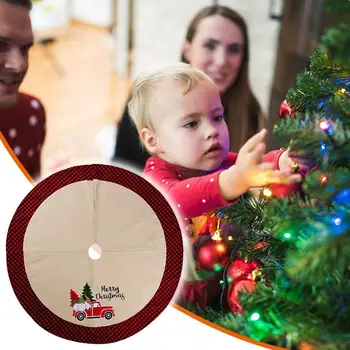 

Forest Old Man Car Tree Skirt/DIY House/Christmas Home Up Decoration/Bottom Tree For Christmas Dress S6M9