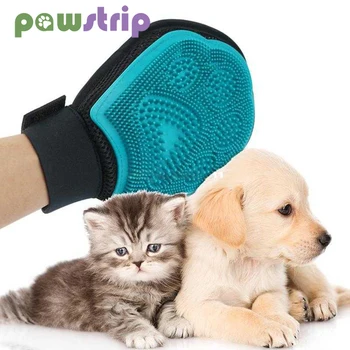 

Silicone Pet Glove Dog Hair Brush Double Side Pets Shower Massage Glove Dogs Cats Cleaning Remover Brush Pet Grooming Supplies