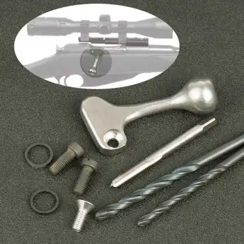 

Tactical Rifle Gun Accessory Polished Stainless Steel Bolt Handle Parts Set Kit Bent Bolt Adapter for Mosin Nagant Hunting