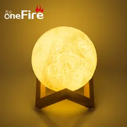 Необычный Новый 3D луна лампа Луна дистанционное управление маленький ночник креативный подарок светодиодный прикроватный маленькая