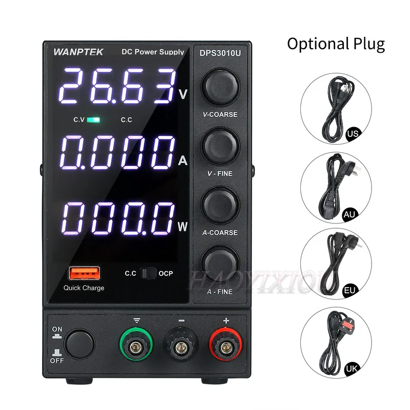 Блок питания WANPTEK DPS3010U 0 30 в 10 А 300 Вт с 4 цифрами Регулируемый мини переменного тока