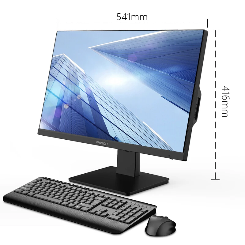 IPASON All In One Computer 23.8 inch Office DesktopIntel 4-core J4105 8G 512GSSD WiFi Wireless Keyboard And Mouse/Business PC