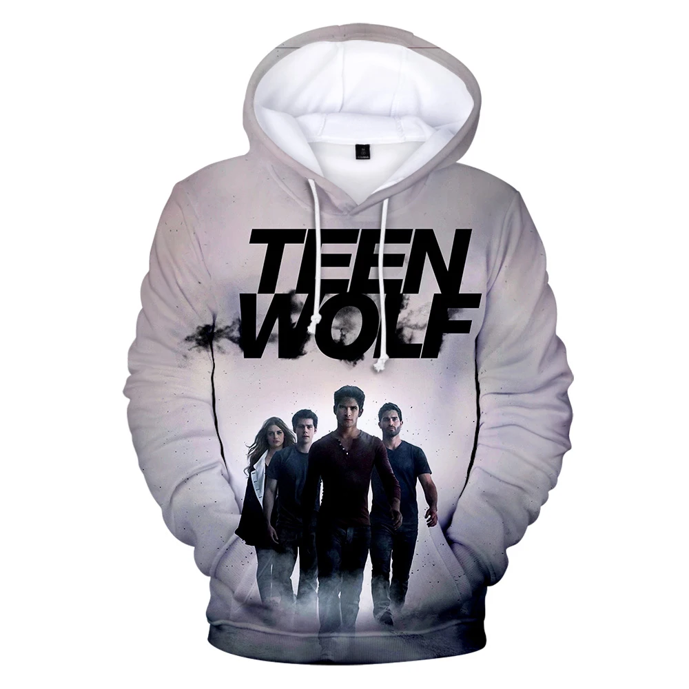 Suitable Print TV Series TEEN WOLF 3D Hoodie Pullovers Men Women Fashion Harajuku Autumn Casual Streetwear | Мужская одежда