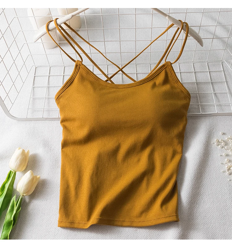 Открытая открытая шнуровка бандажный нагрудный коврик бюстье растягивающийся хлопок спортивная одежда фитнес сексуальный короткий топ, бюстгальтер без косточек на бретельках
