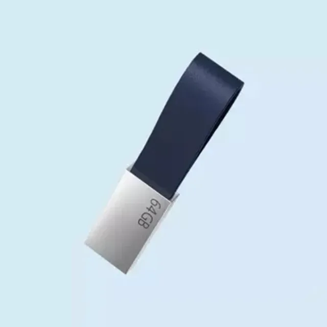 Xiaomi Mijia U диск 64 Гб USB 3,0 Высокоскоростная передача металлический корпус Компактный размер переносной ремешок дизайн - Цвет: Sliver