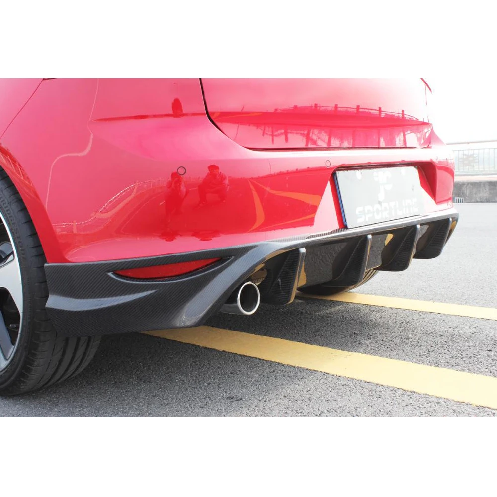 Диффузор для заднего бампера автомобиля из углеродного волокна/ФАП Volkswagen VW GOLF VII 7