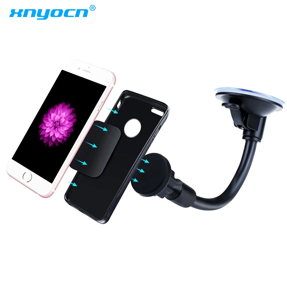 Universal Magnetic Holders For Phone Long Arm Gooseneck Magnet car Holder Stand Xiaomi Samsung cellphone Smartphone | Мобильные