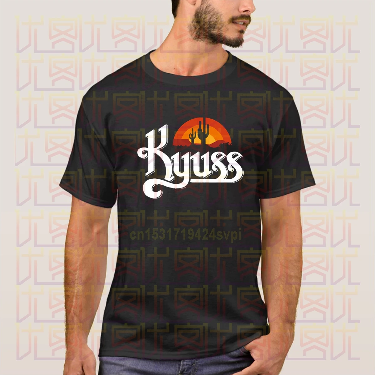 Для мужчин Повседневное футболки с коротким рукавом Мужчин's Kyuss Американский