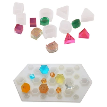 

9Pcs Assorted DIY Earrings Silicone Mold Jewelry Pendant Bracelet Resin Casting Mould for DIY Craft Making