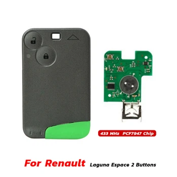 

2 Buttons Smart Car Remote Fob Key PCF7947 Chip 433Mhz For Renault Laguna Espace