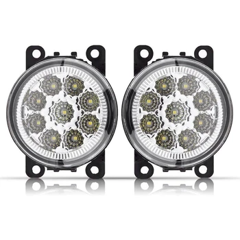 

4F9Z-15200-AA 33900-STK-A11 2PCS Car Fog Lamps Lighting LED Lights for Ford Honda Nissan Suzuki Renault Peugeot and More