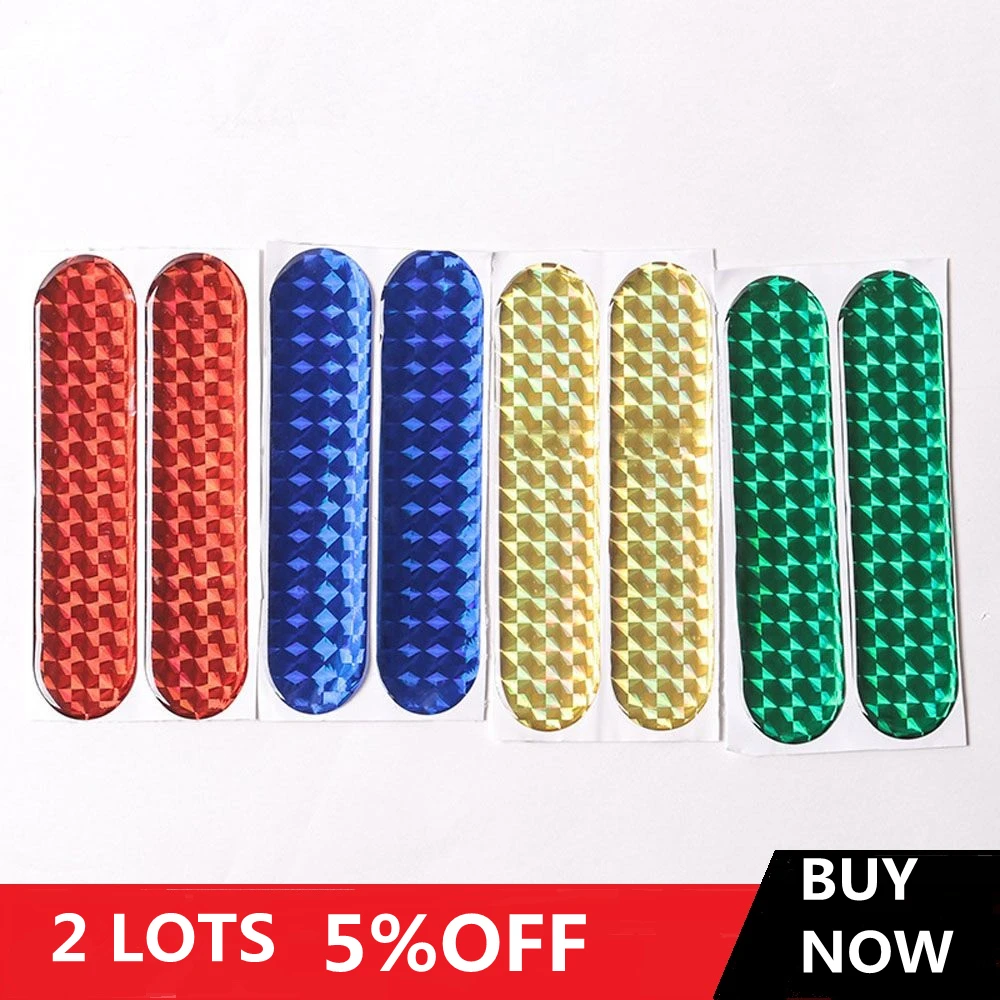 2pcs Bicycle Reflective Stickers Bike Frame Front Fork Protective