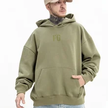 

GTDOM High Street Hip Hop Men Hoodie 2021 Autumn Winter New Letter Printed Flocking Loose Casual Long Sleeve Oversize Hoodies