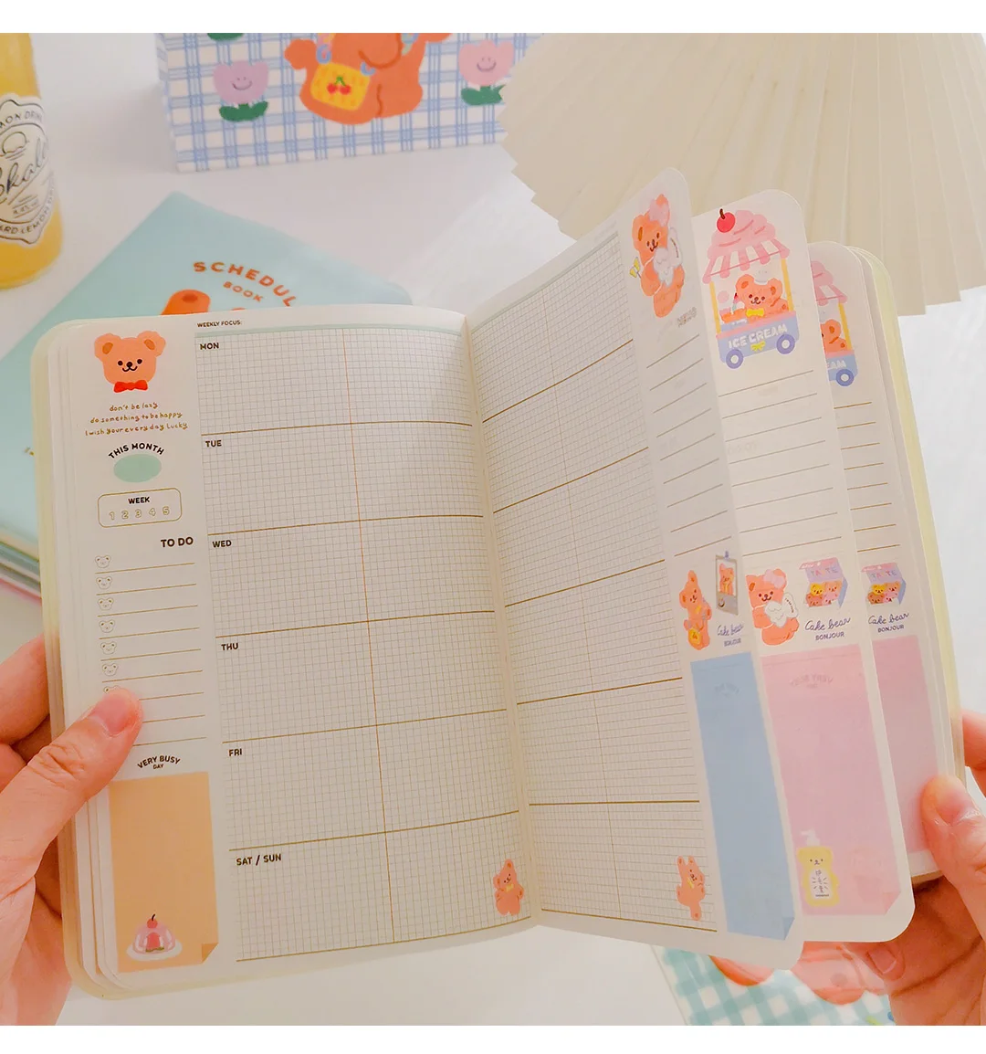 Pastel Bear Diary Organiser - 18 - Kawaii Mix