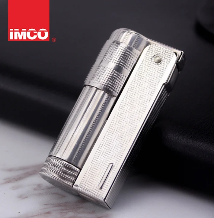 Натуральная IMCO 6700 нержавеющая сталь бензиновая зажигалка; многоразовый кремневый шлифовальный круг масло бензин прикуриватель - Цвет: A