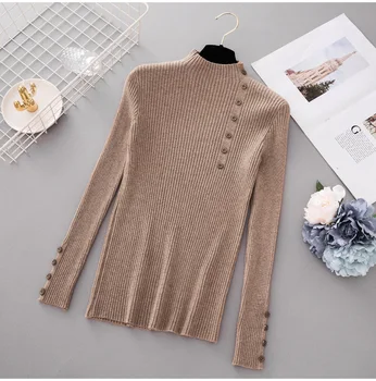

Weater Female 2020 Autumn Gray Cashmere Knitted Women Sweater And Pullover Female Tricot Jersey