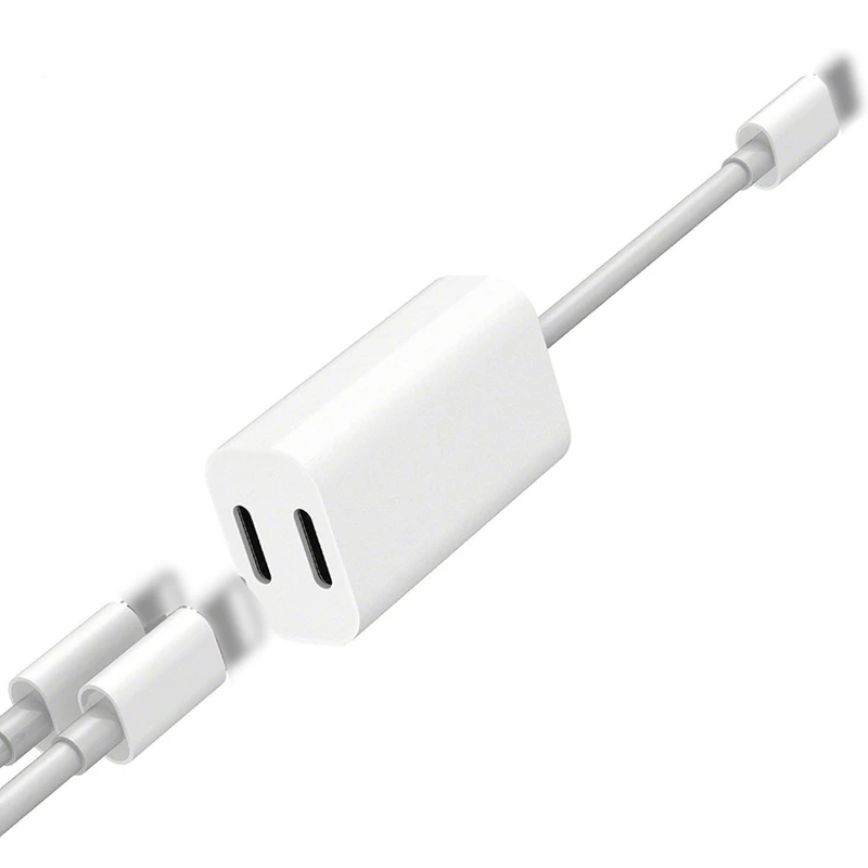 ABKT-2 в 1 аудио кабель адаптер для iPhone 7 8 Plus для интерфейса для наушников Разветвитель USB аудио адаптер зарядка/музыка/Ca