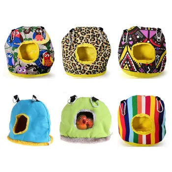 

Fashion Bird Hanging Cave Cage Parrot Bird Nest Hammock Hanging Cage Colorful Warm Winter Bird Bed Parrot Bird Cage Accessoreies