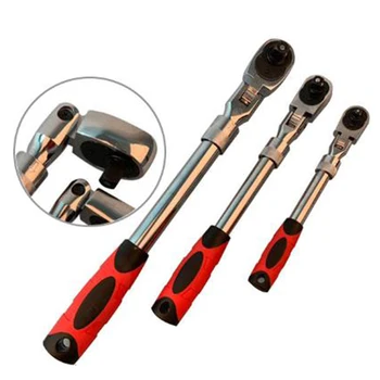 

1* Ratchet Wrench 72 Tooth 1/2-3/8-1/4in Drive Extending Telescopic Shaft Ratchet Handle Socket Wrench durable tools