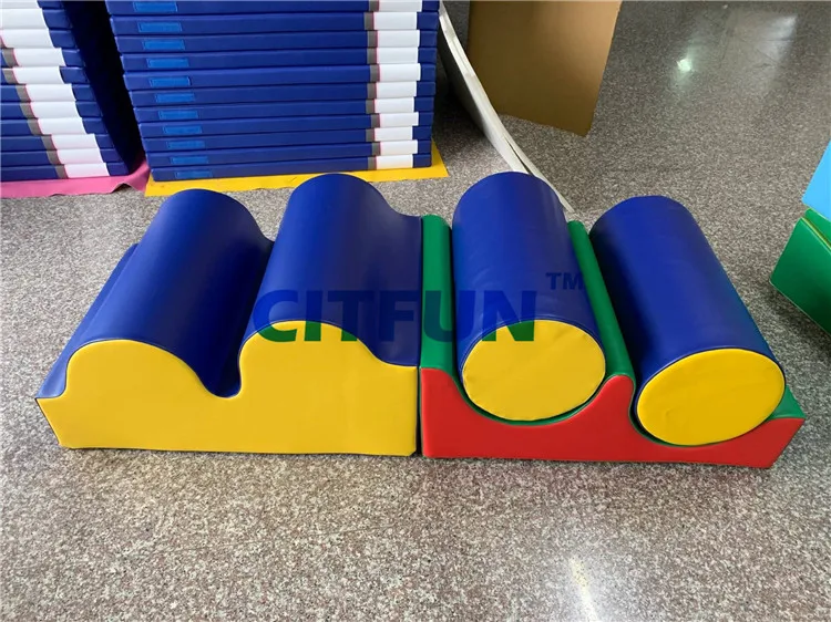 

High quality kids gym soft play, Eco-friendly toddler foam climbing indoor playground CIT-RT018G