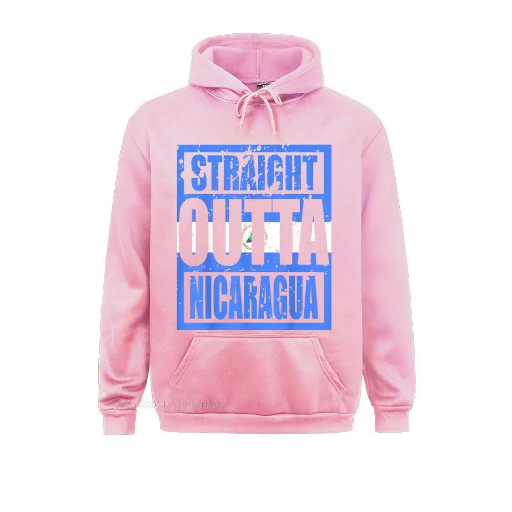 Straight Outta Nicaragua TShirt Funny Gift Outdoor Mother Day Male Hoodies Print Clothes Newest Long Sleeve Sweatshirts