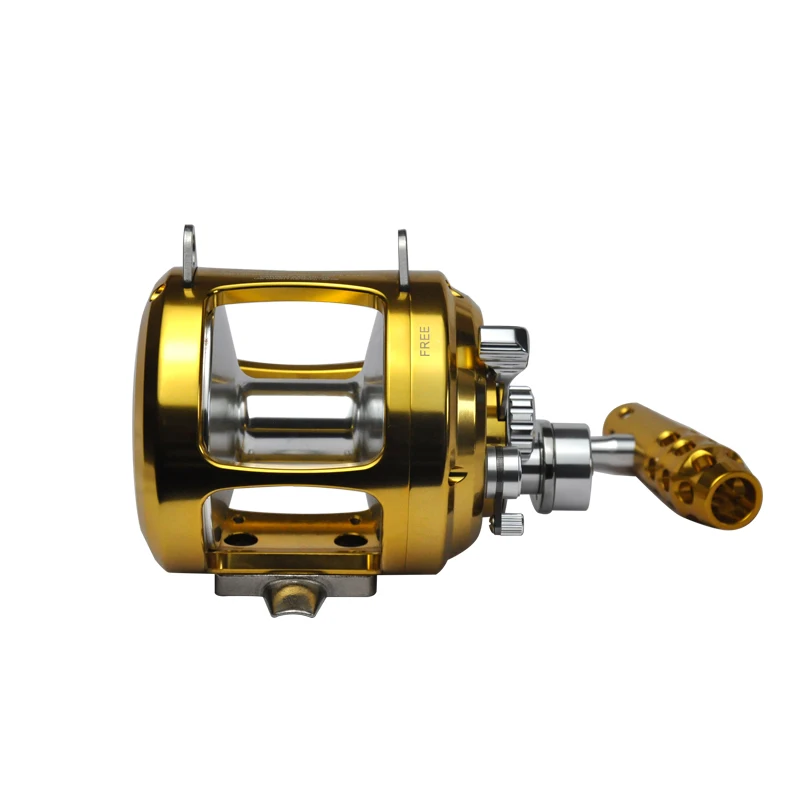 US $259.32 2 Speed 30W CNC Trolling Reels Fishing Saltwater Jigging Big Game Fishing Reel Slow Jigging Reel Overhead Lever Drag