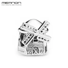 Новые осенние подвески в форме мельницы серебряные бусины 925 пробы подходит Подвеска для браслета, ожерелья DIY для женщин Memnon ювелирные изделия оптом