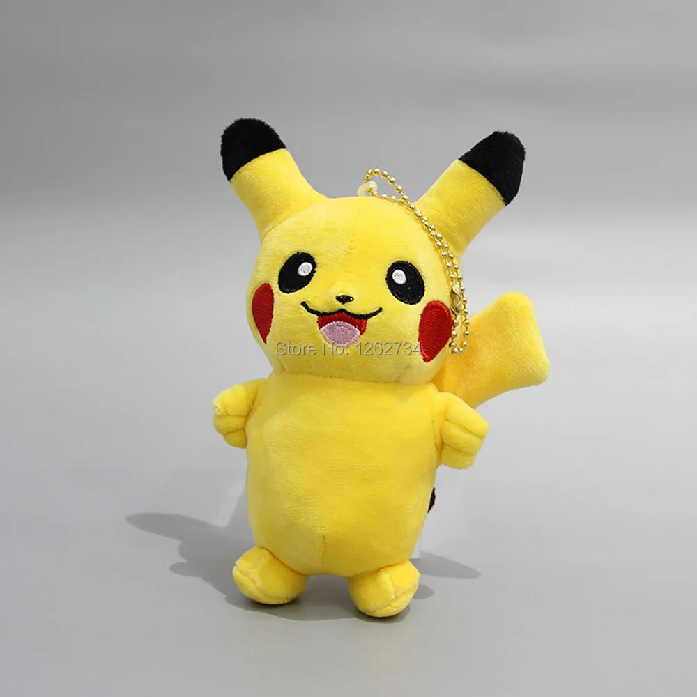 2 шт. стоящий Пикачу Eevee 12 см плюшевый брелок-подвеска плюшевый рисунок с куклой в розницу