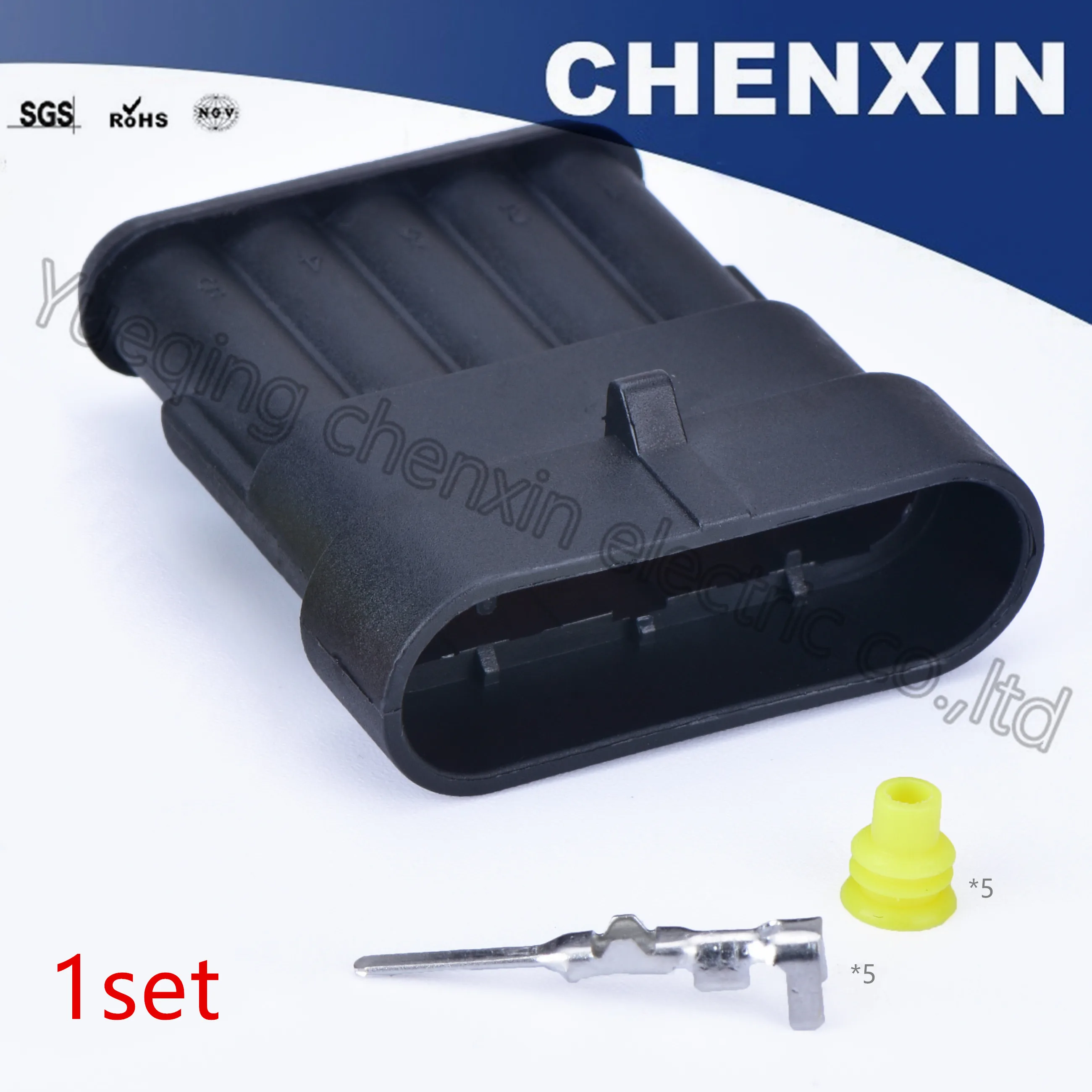 5-контактный Штекерный разъем для подключения датчика Chenxin 5-10 шт 282107-1 282089-1