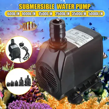 

600/1000/1500/2500/3500/ 5000L/H Ultra Quiet Submersible Water Pump Filter Fish Pond Fountain Aquarium Tank High-lift 220-240V