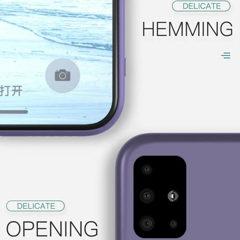 For Samsung Galaxy A51 A70 A71 A50 A40 A30 A20 A10 Case Solid Color Silicone Case For S20 S7 S8 S9 S10 Plus s10e Note 9 8 10 For Samsung Galaxy A51 A70 A71 A50 A40 A30 A20 A10 Case Solid Color Silicone Case For S20 S7 S8 S9 S10 Plus s10e Note 9 8 10
