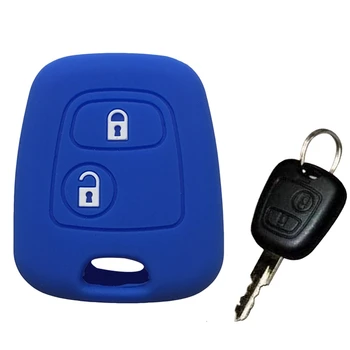

Silicone Key Cover XSARA For Peugeot 106 107 206 207 307 For Citroen C1 C2 C3 C4 PICASSO For Toyota AYGO Key Cover Case Holder