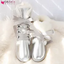 G& Zaco/Сапоги до колена из натуральной овечьей кожи; кожаные зимние сапоги; женские шерстяные сапоги в австралийском стиле; зимние сапоги на шнуровке с овечьим мехом