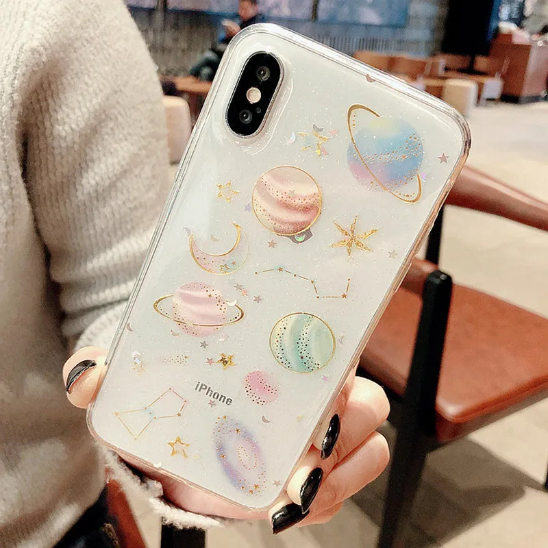 Planet phone case for iPhone 12 11 Pro Max iPhone XR case iPhone XS phone case Apple iPhone X Case iPhone 7 Plus iPhone 8 Plus iPhone 6 jc57