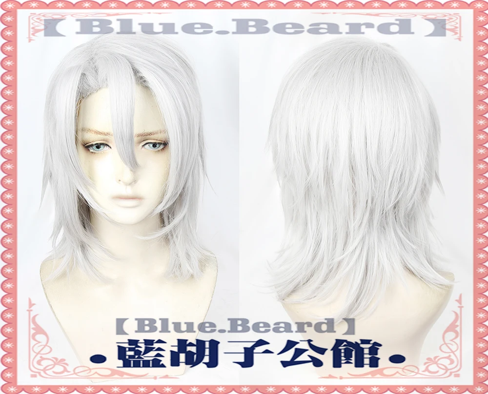 Uzui Tengen Cosplay Hairwear Short Silvery White Hair Halloween Party  Comiket Show| | - AliExpress