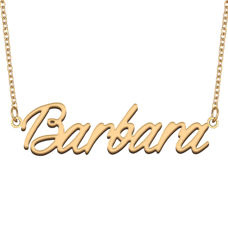 

Necklace with Name Barbara for His Her Family Member Best Friend Birthday Gifts on Christmas Mother Day Valentine's Day