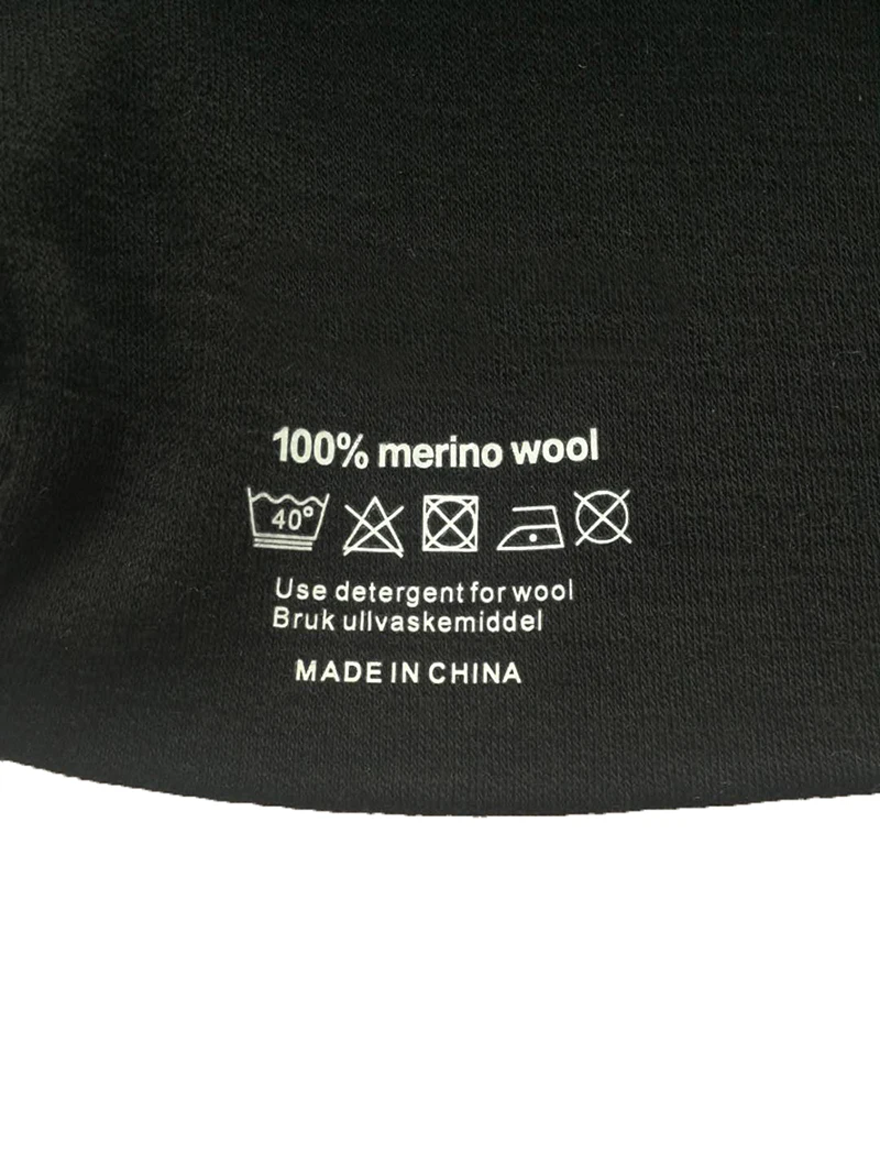 Unisex 100% Merino Wool Cuff 2 Layer Beanie Hat Merino Wool Ridge Beanie Cap Wool Cap Knitted Warm Hiking Skiing Hats