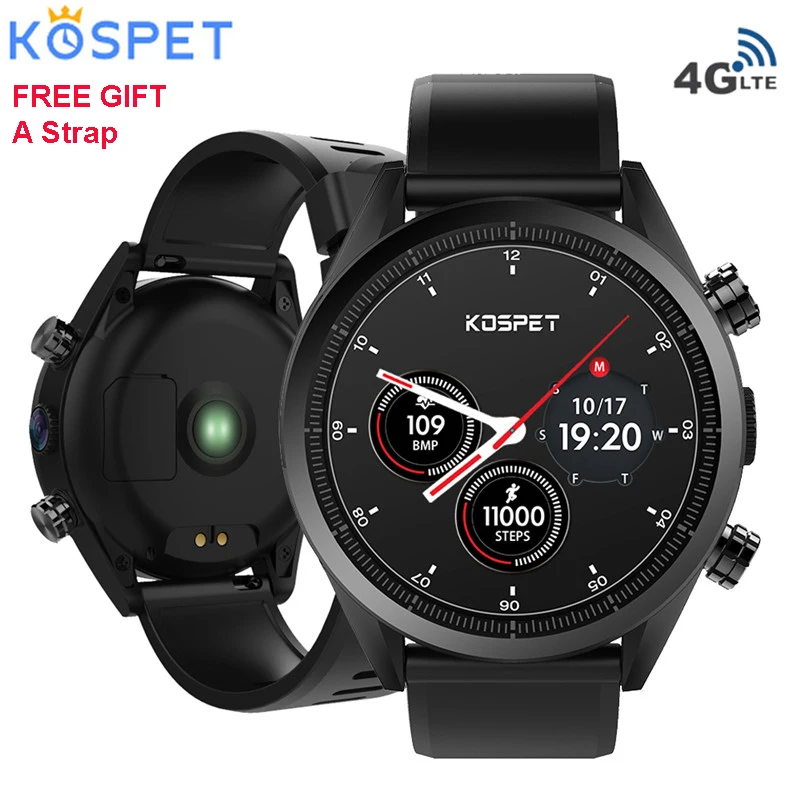 Kospet Hope Android7.1 Смарт-часы 3 ГБ+ 32 Гб двойной 4G 1,3" AMOLED wifi/gps/8.0MP Sim IP67 Водонепроницаемый MT6739 Смарт-часы телефон